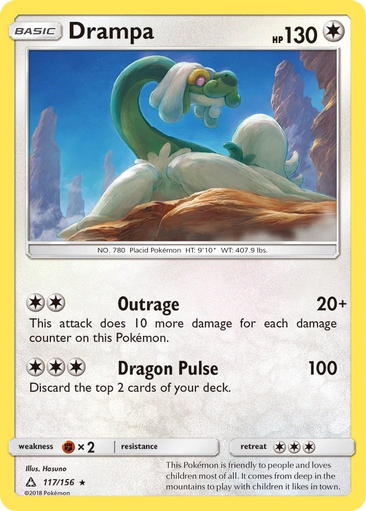 Image for Drampa (117/156) (SM - Ultra Prism) (SM05) - Pokemon
