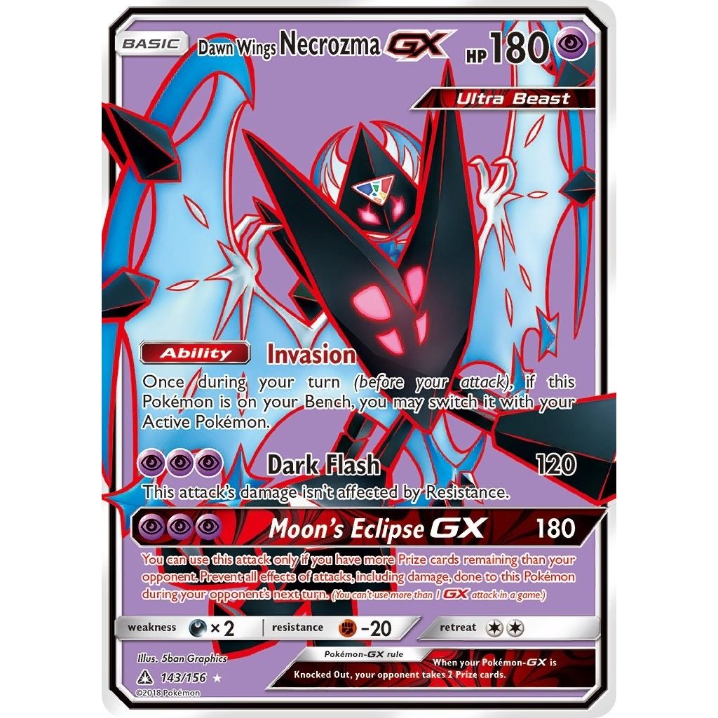 Image for Dawn Wings Necrozma GX (Full Art) (143/156) (SM - Ultra Prism) - Pokemon