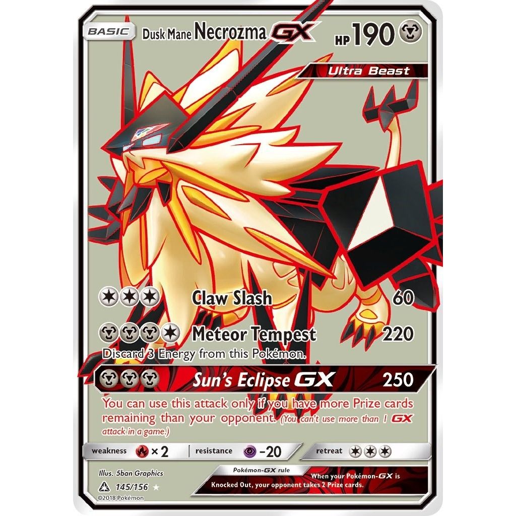 Image for Dusk Mane Necrozma GX (Full Art) (145/156) (SM - Ultra Prism) - Pokemon