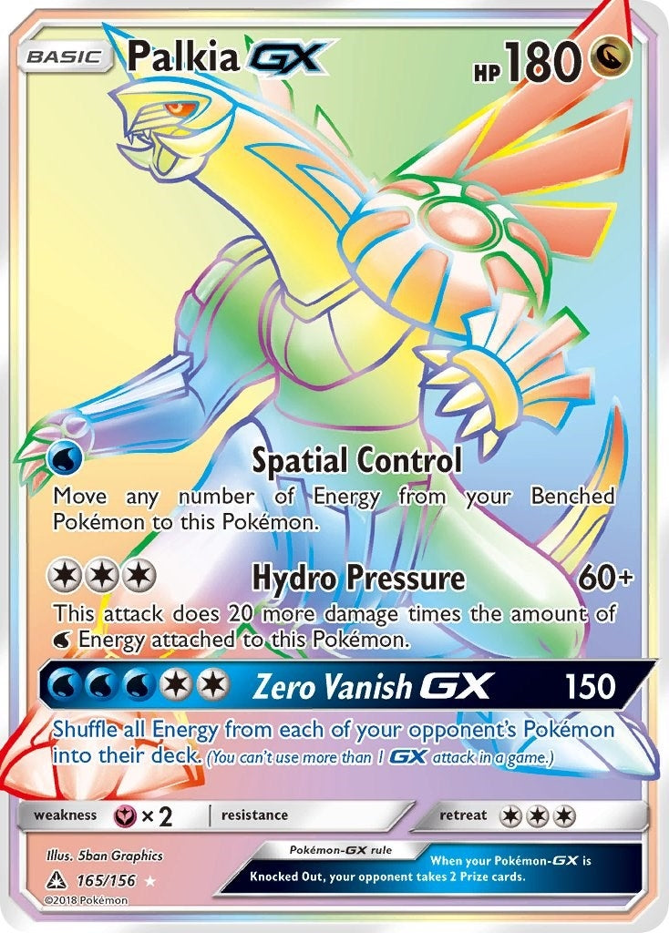 Image for Palkia GX (Secret Rare) (165/156) (SM - Ultra Prism) (SM05) - Pokemon