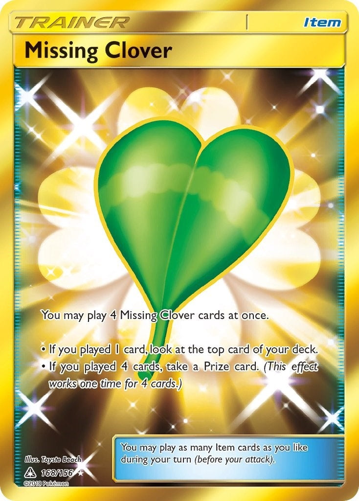 Image for Missing Clover (Secret Rare) (168/156) (SM - Ultra Prism) (SM05) - Pokemon