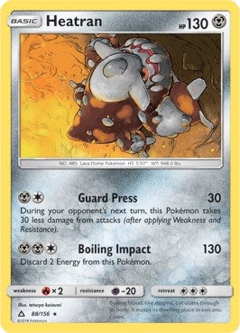 Image for Heatran - 88/156 (Prerelease Kit Exclusive) (088/156) (Deck Exclusives) (PR) - Pokemon