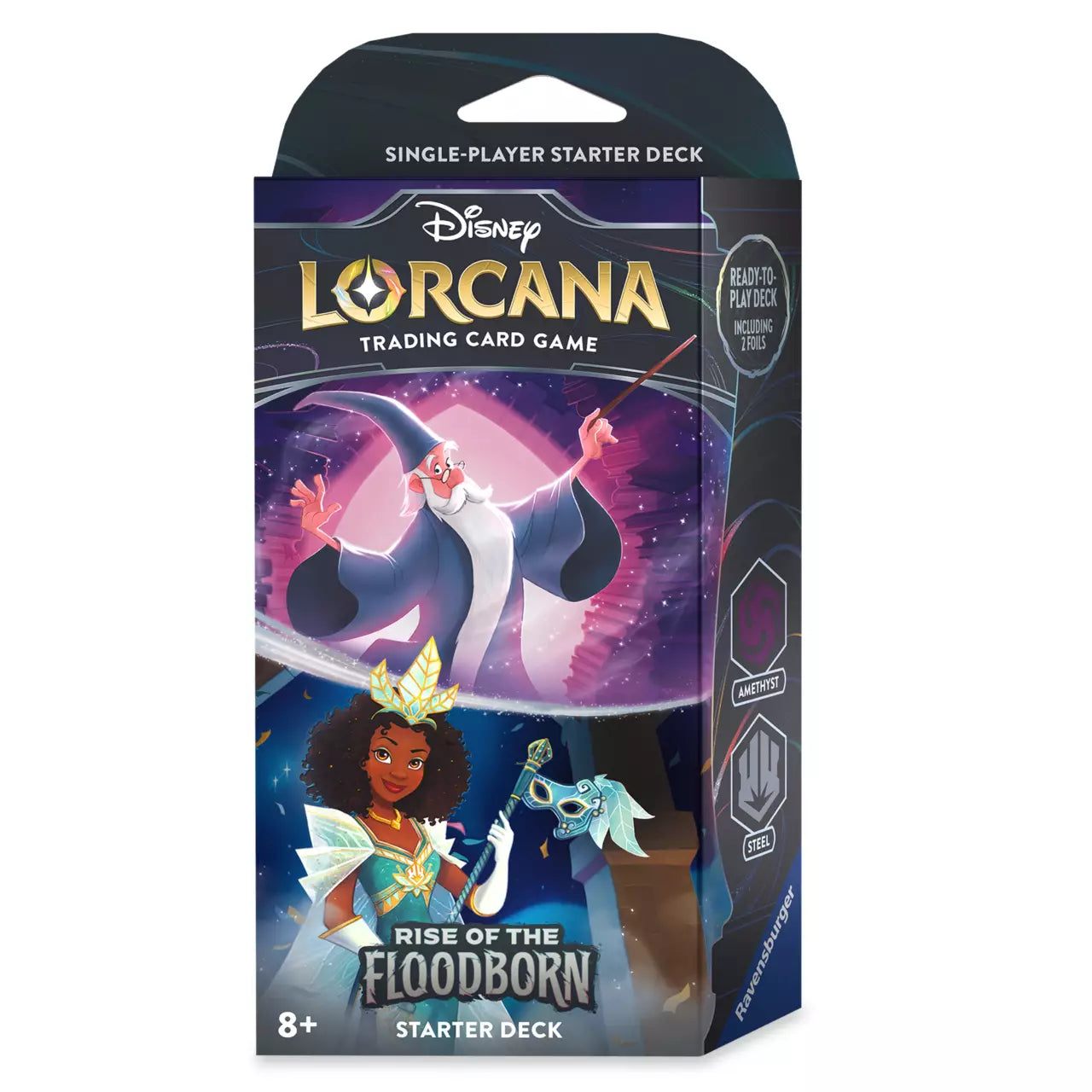 Disney Lorcana TCG - Set 2: Rise of the Floodborn - Merlin and Tiana Starter Deck - PokeBox USA