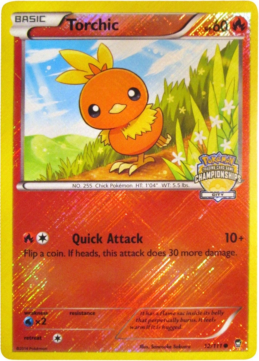 Image for Torchic - 12/111 (City Championships) (012/111) (League & Championship Cards) (PR) - Pokemon