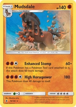 Image for Mudsdale - 76/145 (Prerelease Kit Exclusive) (076/145) (Deck Exclusives) (PR) - Pokemon