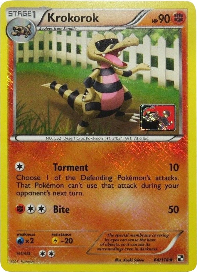 Image for Krokorok - 64/114 (League Promo) (064/114) (League & Championship Cards) (PR) - Pokemon