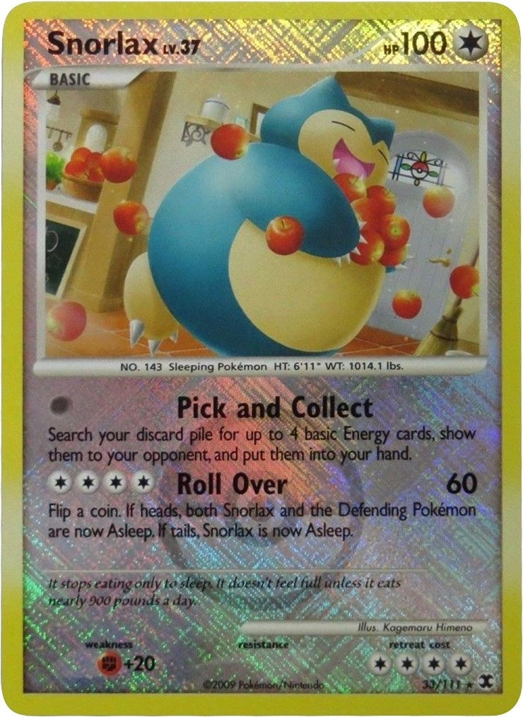 Image for Snorlax - 33/111 (League Promo) (033/111) (League & Championship Cards) (PR) - Pokemon