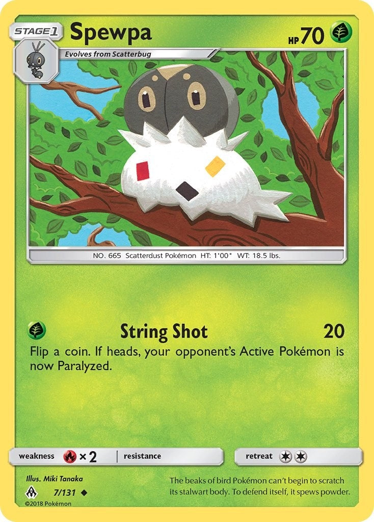 Image for Spewpa (7/131) (SM - Forbidden Light) (SM06) - Pokemon