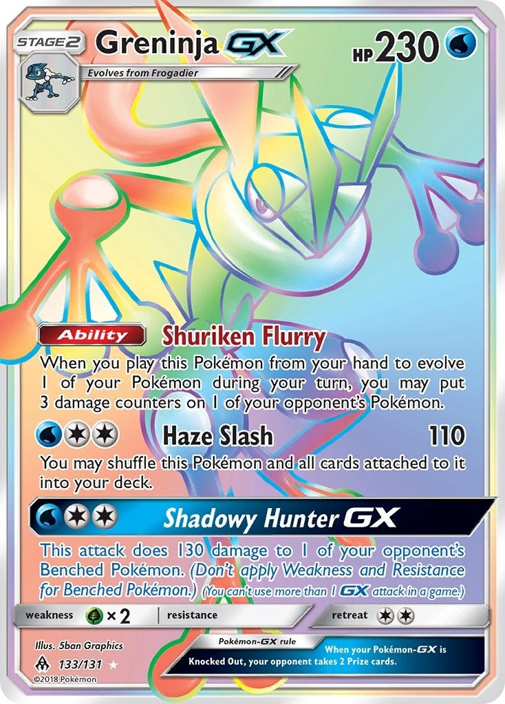 Image for Greninja GX (Secret) (133/131) (SM - Forbidden Light) (SM06) - Pokemon