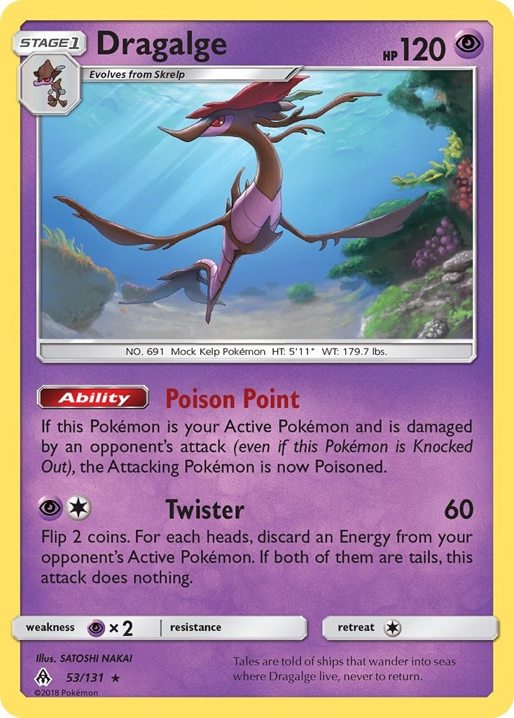 Image for Dragalge (53/131) (SM - Forbidden Light) (SM06) - Pokemon