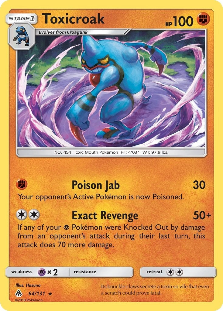 Image for Toxicroak (64/131) (SM - Forbidden Light) (SM06) - Pokemon