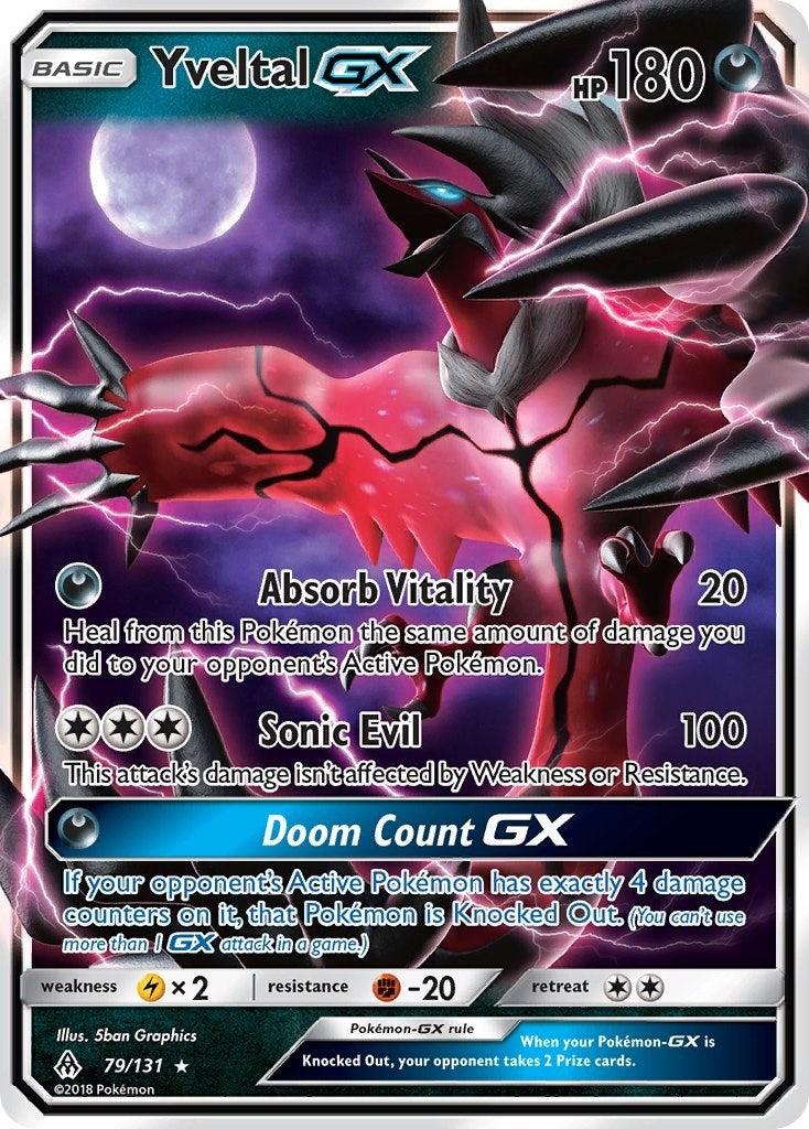 Image for Yveltal GX (79/131) (SM - Forbidden Light) (SM06) - Pokemon