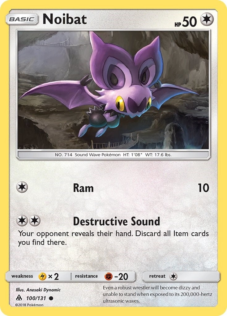 Image for Noibat (100/131) (SM - Forbidden Light) (SM06) - Pokemon