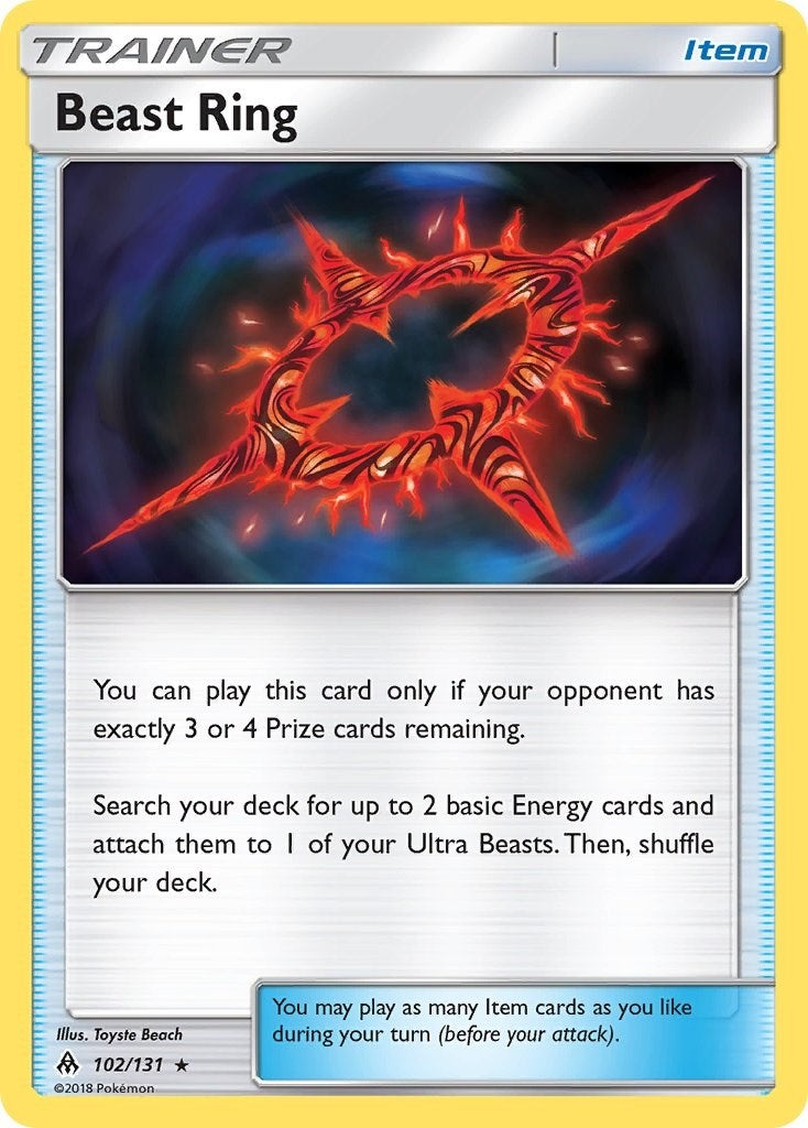 Image for Beast Ring (102/131) (SM - Forbidden Light) (SM06) - Pokemon