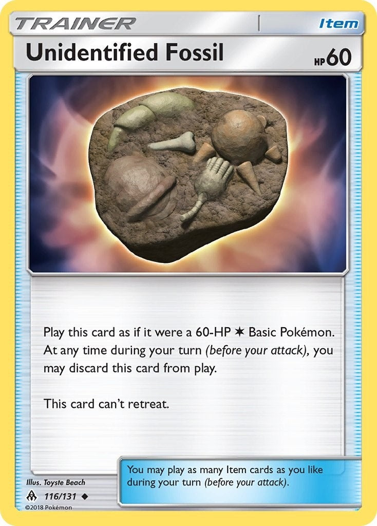 Image for Unidentified Fossil (116/131) (SM - Forbidden Light) (SM06) - Pokemon