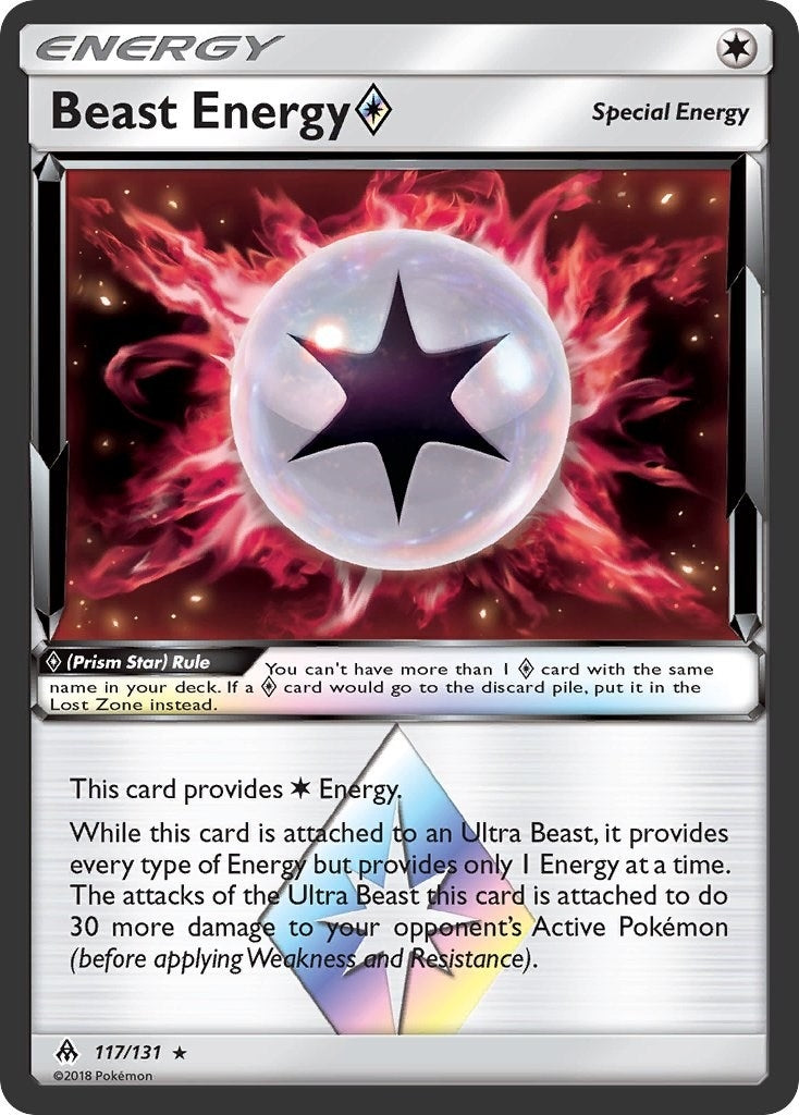 Image for Beast Energy Prism Star (117/131) (SM - Forbidden Light) (SM06) - Pokemon
