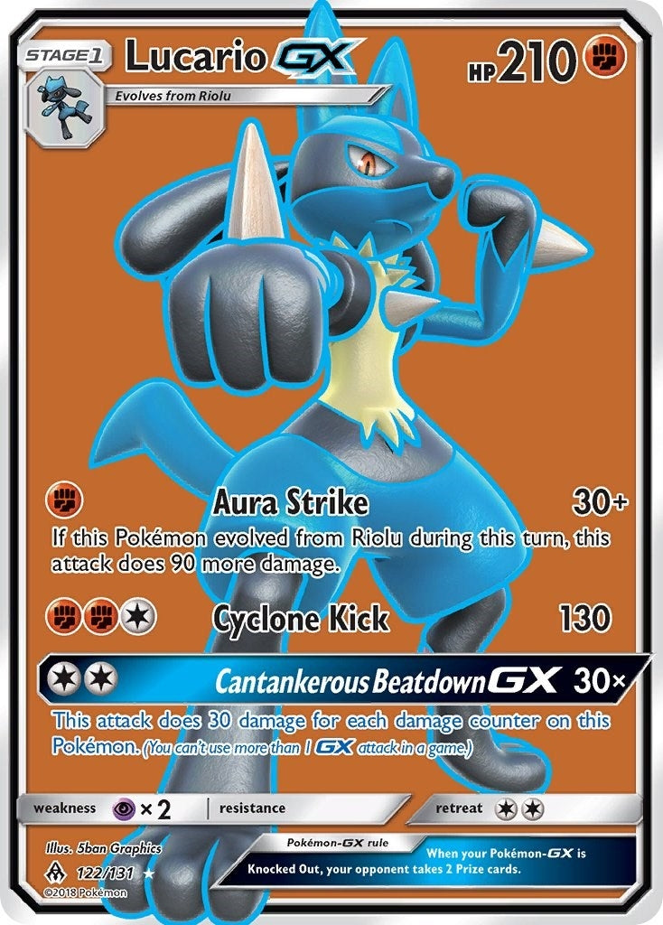 Image for Lucario GX (Full Art) (122/131) (SM - Forbidden Light) (SM06) - Pokemon
