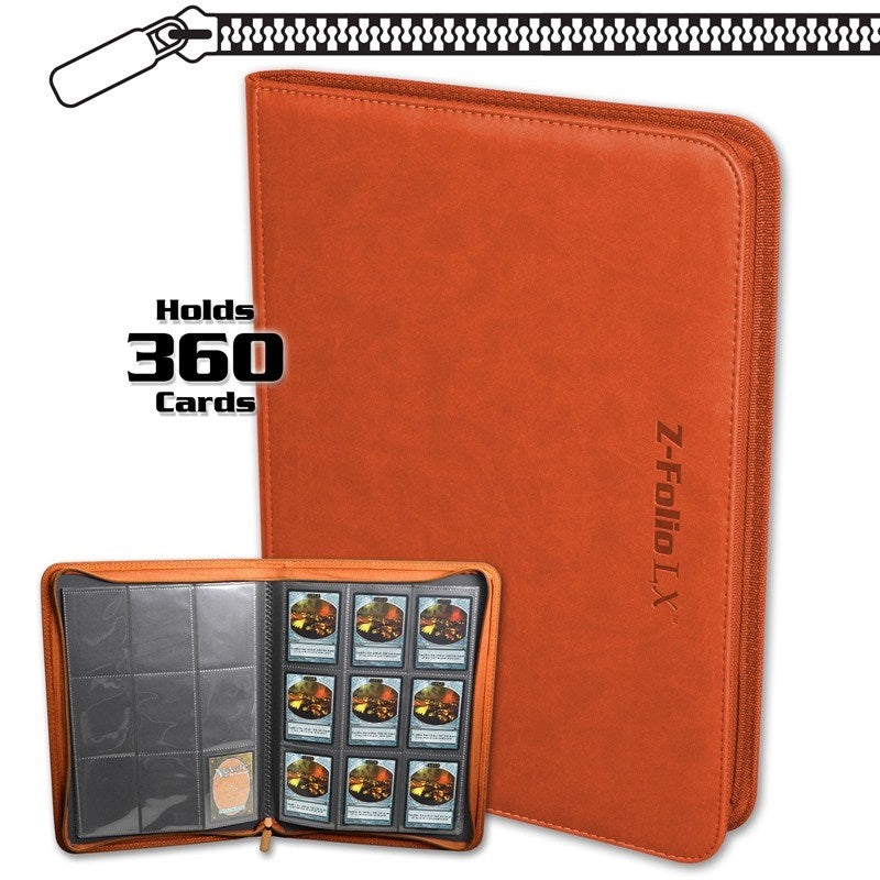 Image for Z-Folio 9-Pocket LX Album - Orange - Storage Albums