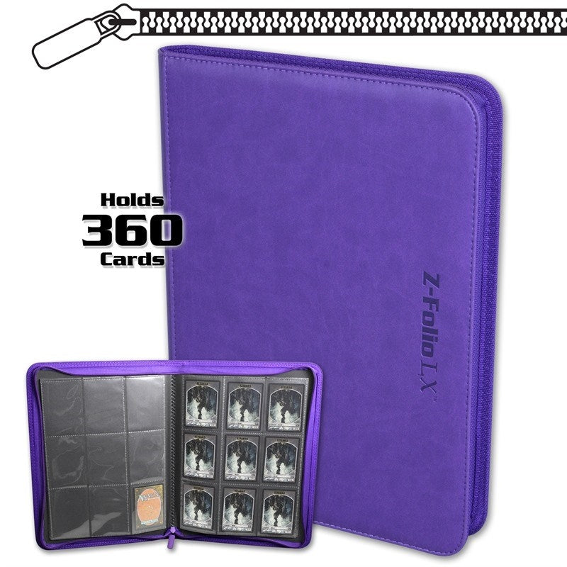 Image for Z-Folio 9-Pocket LX Album - Purple - Storage Albums