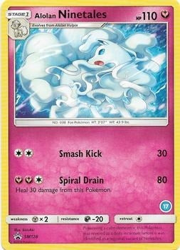 Image for Alolan Ninetales (17) (SM128) (SM Trainer Kit: Alolan Sandslash & Alolan Ninetales) (SMK2) - Pokemon