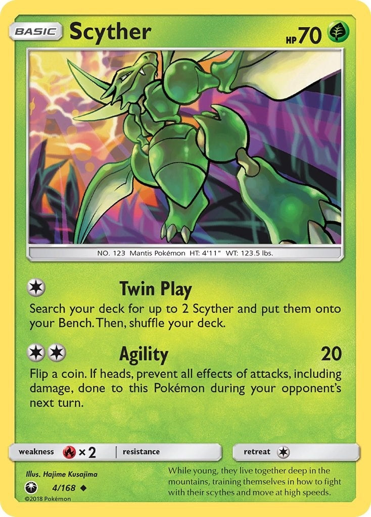 Image for Scyther (4/168) (SM - Celestial Storm) (CES) - Pokemon