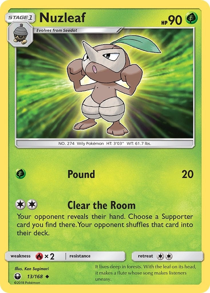 Image for Nuzleaf (13/168) (SM - Celestial Storm) (CES) - Pokemon