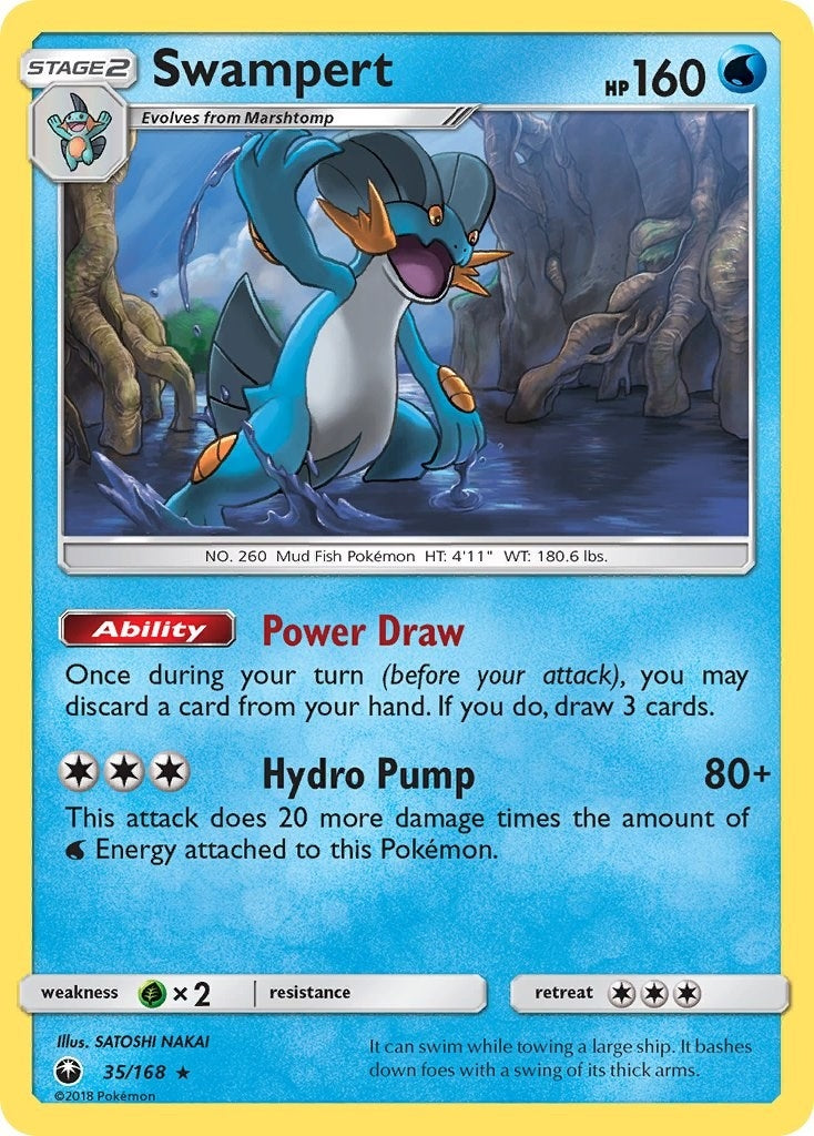 Image for Swampert (35/168) (SM - Celestial Storm) (CES) - Pokemon