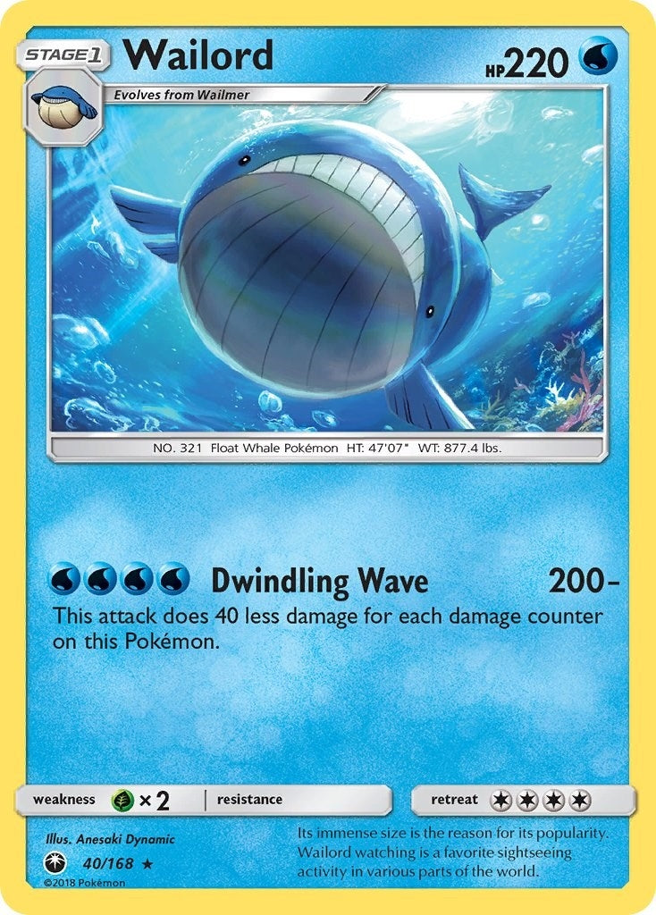 Image for Wailord (40/168) (SM - Celestial Storm) (CES) - Pokemon
