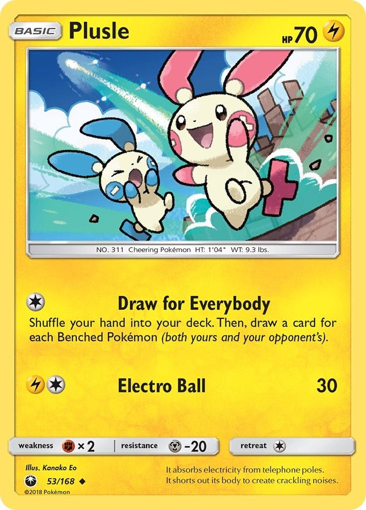 Image for Plusle (53/168) (SM - Celestial Storm) (CES) - Pokemon