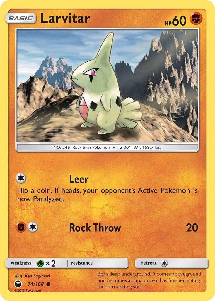 Image for Larvitar (74/168) (SM - Celestial Storm) (CES) - Pokemon