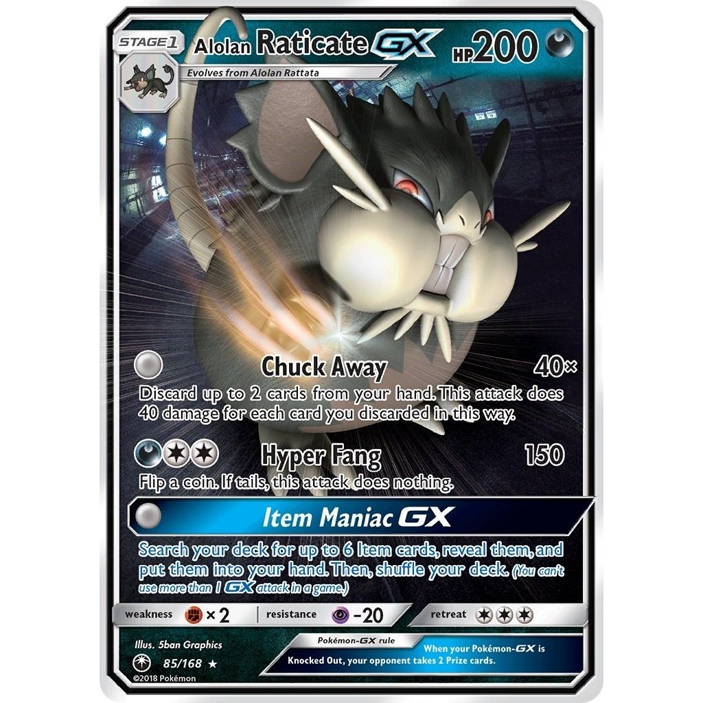 Image for Alolan Raticate GX (85/168) (SM - Celestial Storm) - Pokemon