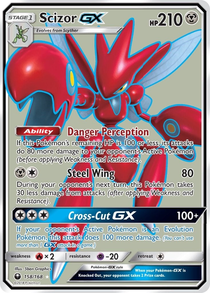 Image for Scizor GX (Full Art) (158/168) (SM - Celestial Storm) (CES) - Pokemon