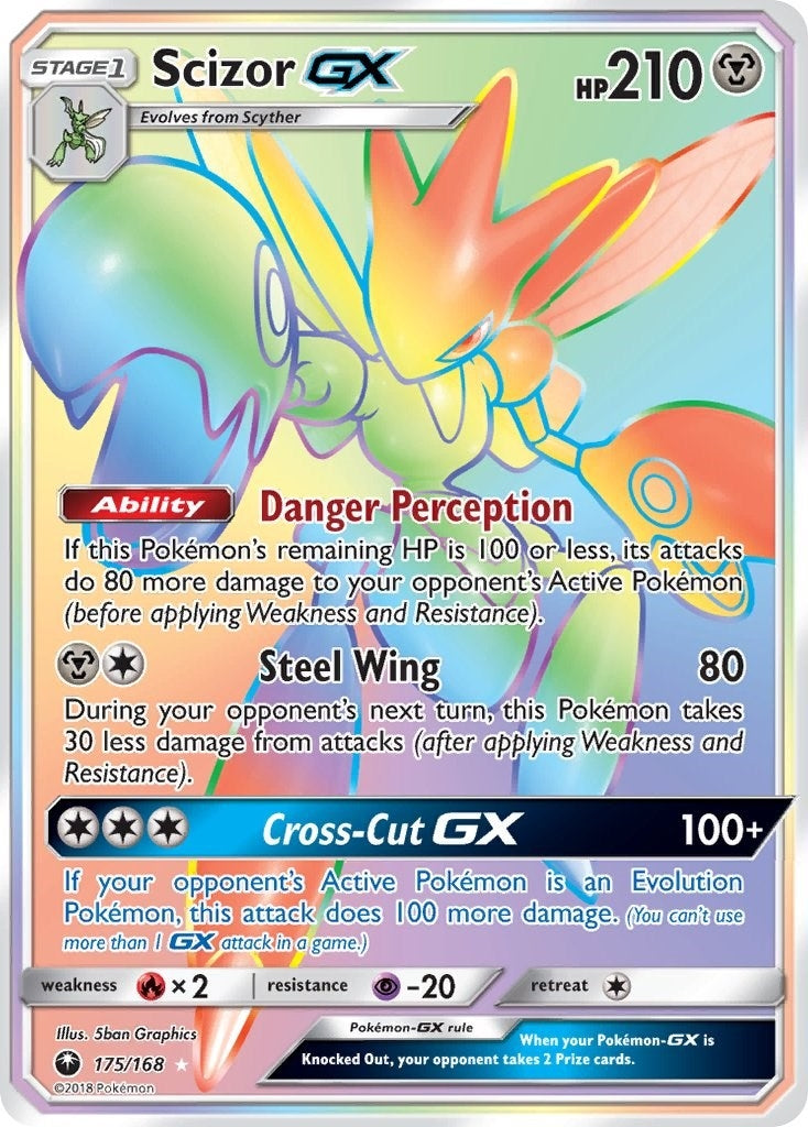 Image for Scizor GX (Secret) (175/168) (SM - Celestial Storm) (CES) - Pokemon