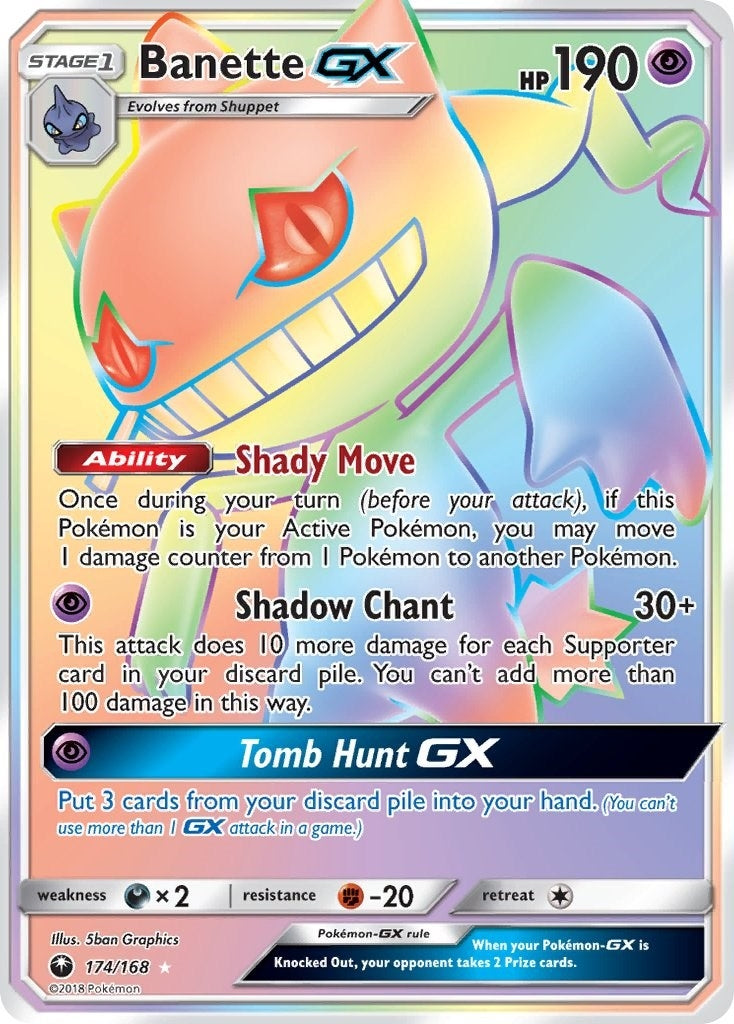 Image for Banette GX (Secret) (174/168) (SM - Celestial Storm) (CES) - Pokemon