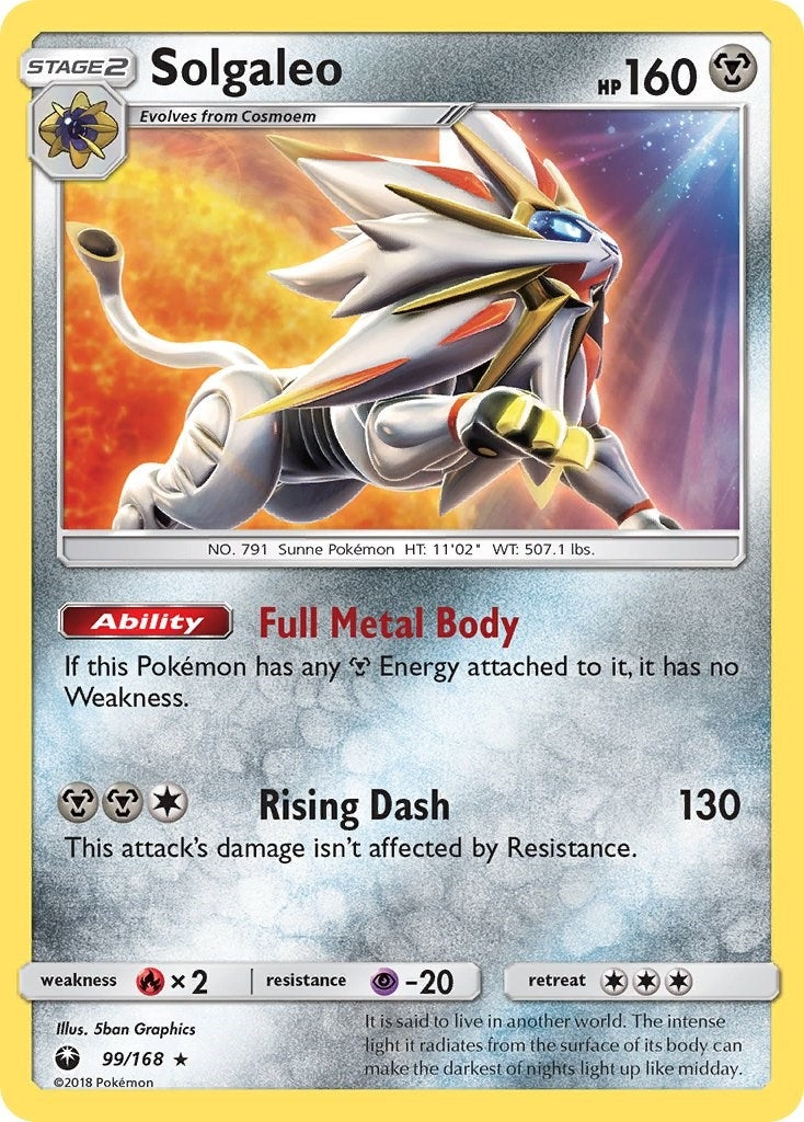 Image for Solgaleo (99/168) (SM - Celestial Storm) (CES) - Pokemon