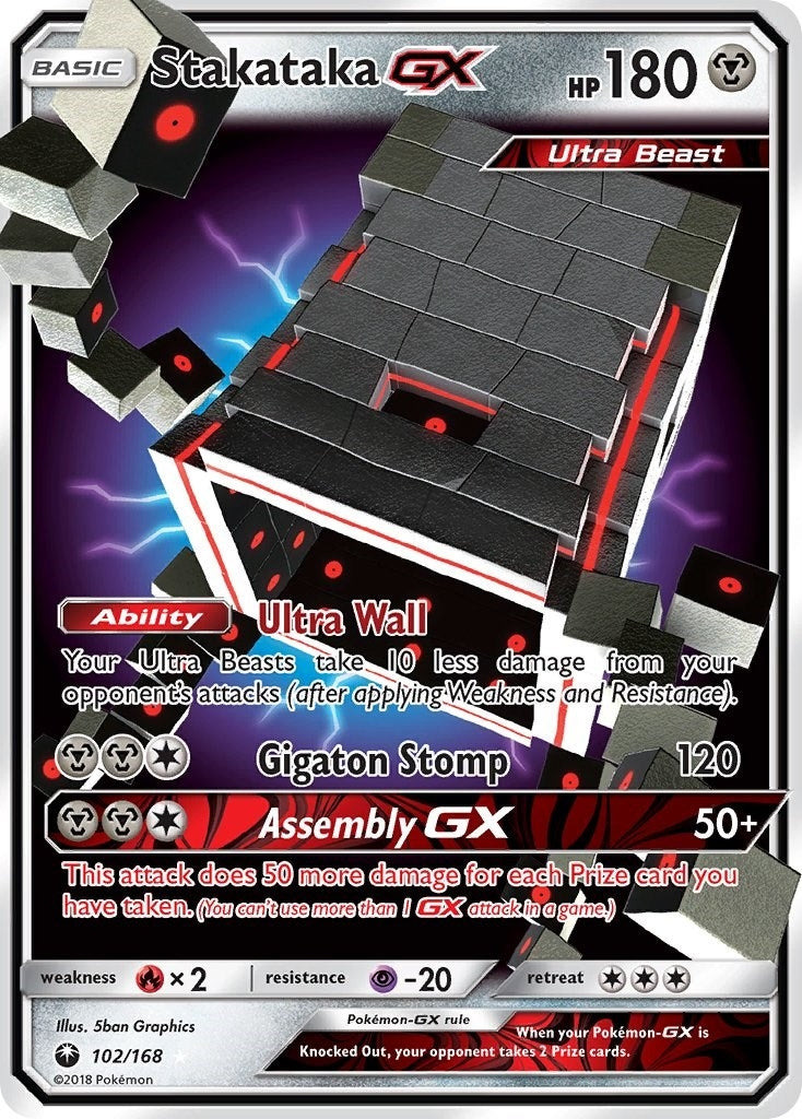 Image for Stakataka GX (102/168) (SM - Celestial Storm) (CES) - Pokemon