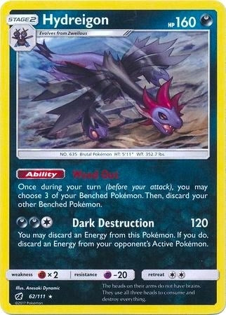 Image for Hydreigon - 62/111 (Cracked Ice Holo) (062/111) (Deck Exclusives) (PR) - Pokemon