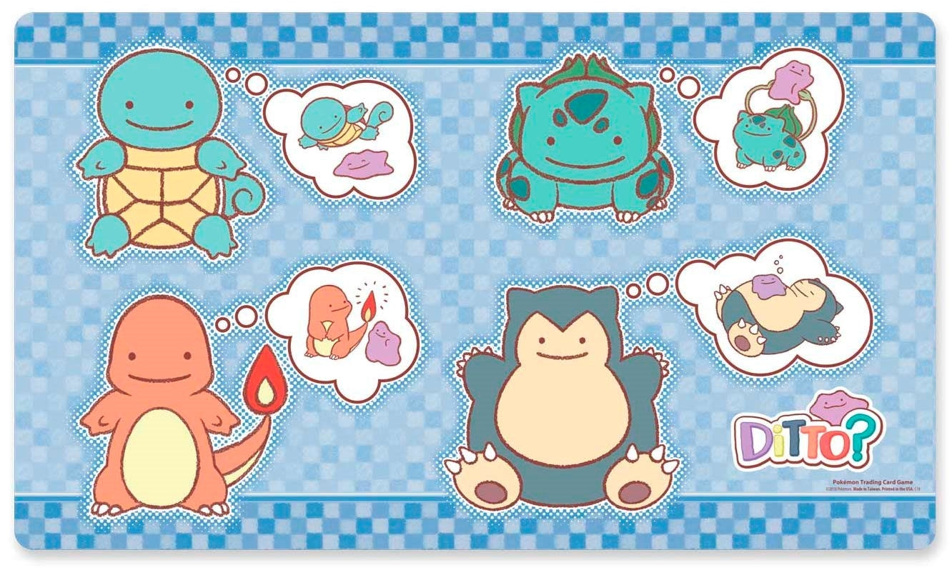 Image for Pokemon TCG: Ditto As Squirtle, Bulbasaur, Charmander & Snorlax Playmat - Playmats