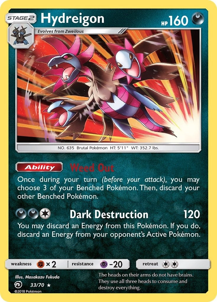 Image for Hydreigon (33/70) (Dragon Majesty) (DRM) - Pokemon