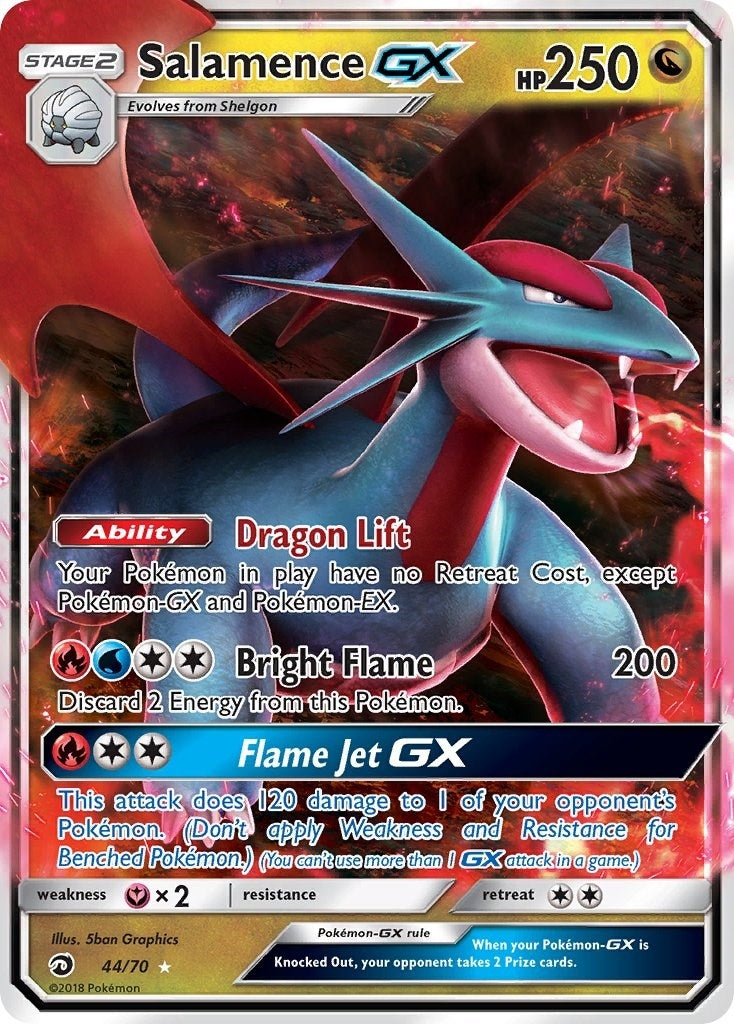 Image for Salamence GX (44/70) (Dragon Majesty) (DRM) - Pokemon