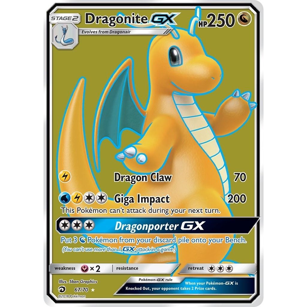 Image for Dragonite GX (Full Art) (67/70) (Dragon Majesty) - Pokemon