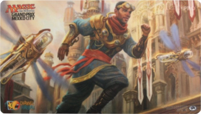 Image for Magic Grand Prix 2017 Playmat: Mexico City (Version 2) - Maverick Thopterist - Playmats