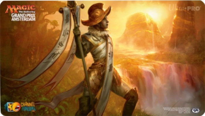 Image for Magic Grand Prix 2018 Playmat: Amsterdam (Version 2) - Martyr of Dusk - Playmats