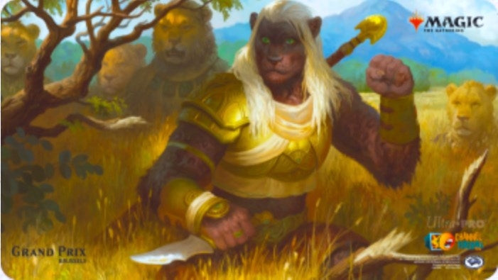 Image for Magic Grand Prix 2018 Playmat: Brussels - Leonin Warleader - Playmats