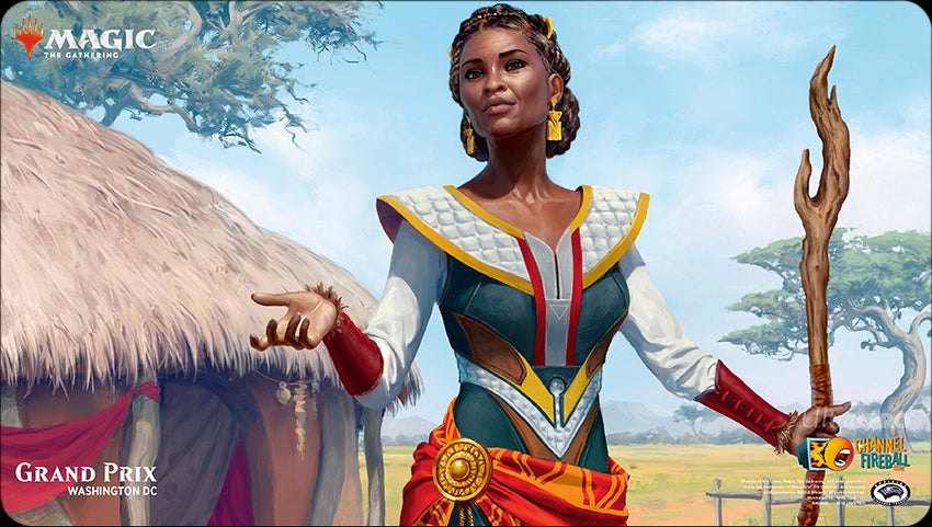 Image for Magic Grand Prix 2018 Playmat: Washington (Version 2) - Niambi, Faithful Healer - Playmats