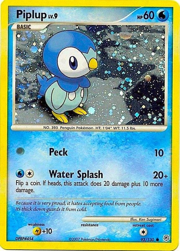 Image for Piplup - 93/130 (Cosmos Holo) (093/130) (Miscellaneous Cards & Products) - Pokemon