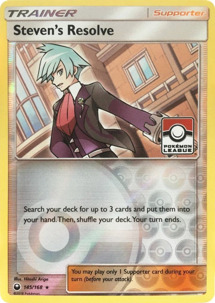 Image for Steven's Resolve - 145/168 (Pokemon League) (145/168) (League & Championship Cards) (PR) - Pokemon