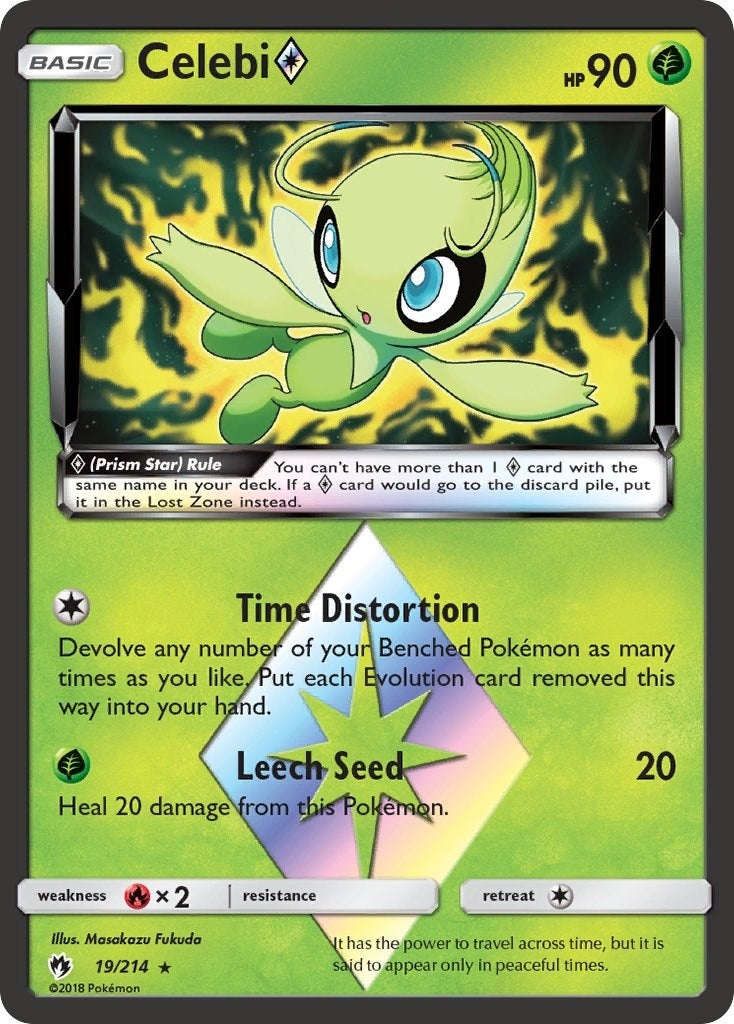 Image for Celebi Prism Star (19/214) (SM - Lost Thunder) (SM8) - Pokemon