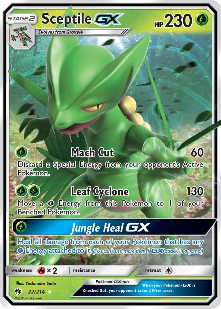Sceptile GX (22/214) (SM - Lost Thunder)