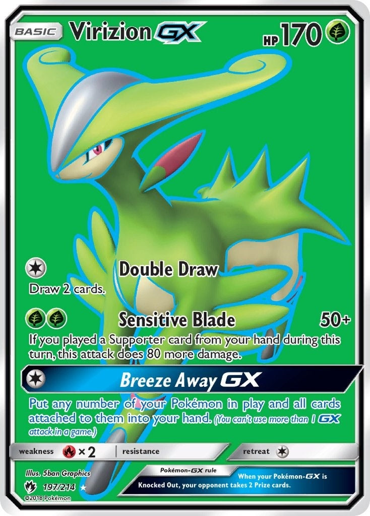 Image for Virizion GX (Full Art) (197/214) (SM - Lost Thunder) (SM8) - Pokemon